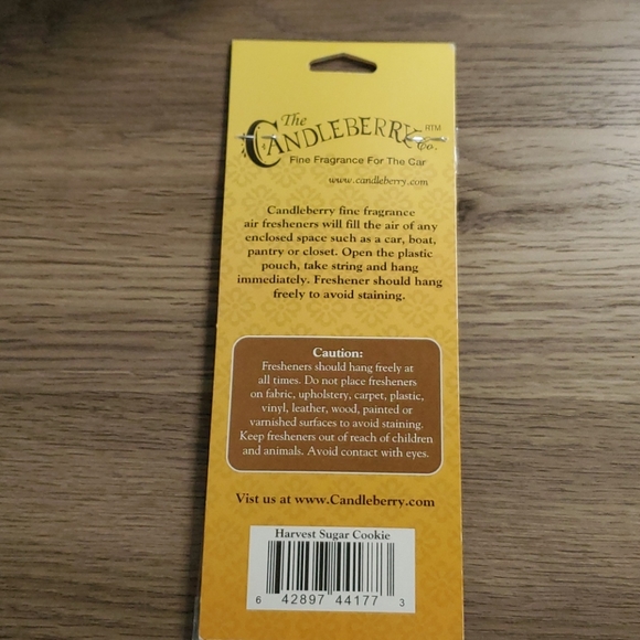 Harvest Sugar Cookie Car Fragrance - Picture 2 of 3